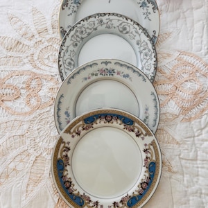 Vintage Mismatched Dessert Plates - Set of 4 - Japan China