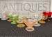 Vintage Mix and Match Colored Glasses, Champagne Coupes, Sherbet Glasses 