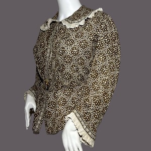 Edwardian blouse in printed cotton