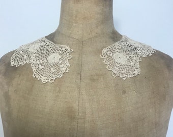 Irish crochet collar, edwardian