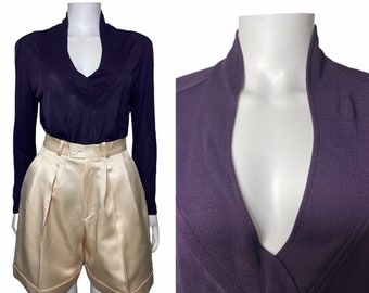 1970s Bill Gibb jersey blouse