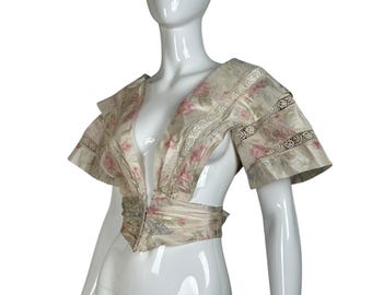 antique silk taffeta bodice
