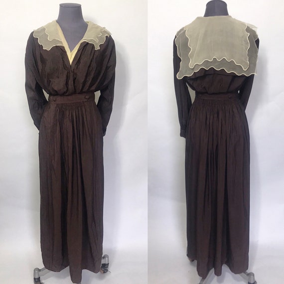 1910s dress with sailor collar - image 1