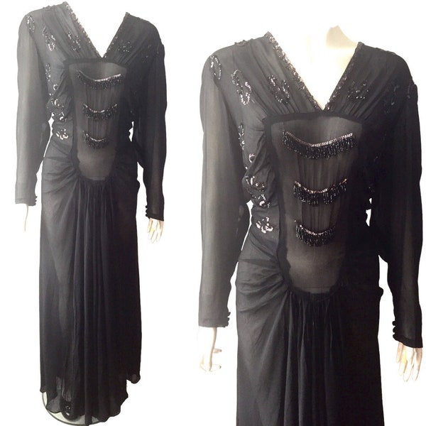 1930s volup evening gown