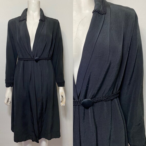 1930s grosgrain coat