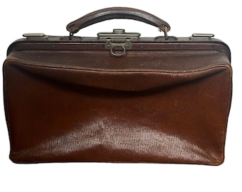 Antique Gladstone bag, Edwardian