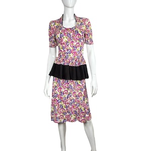 jersey peplum dress 1940s Rayon x-sibling-handle:rosaline-mini-dress-coconut-cream