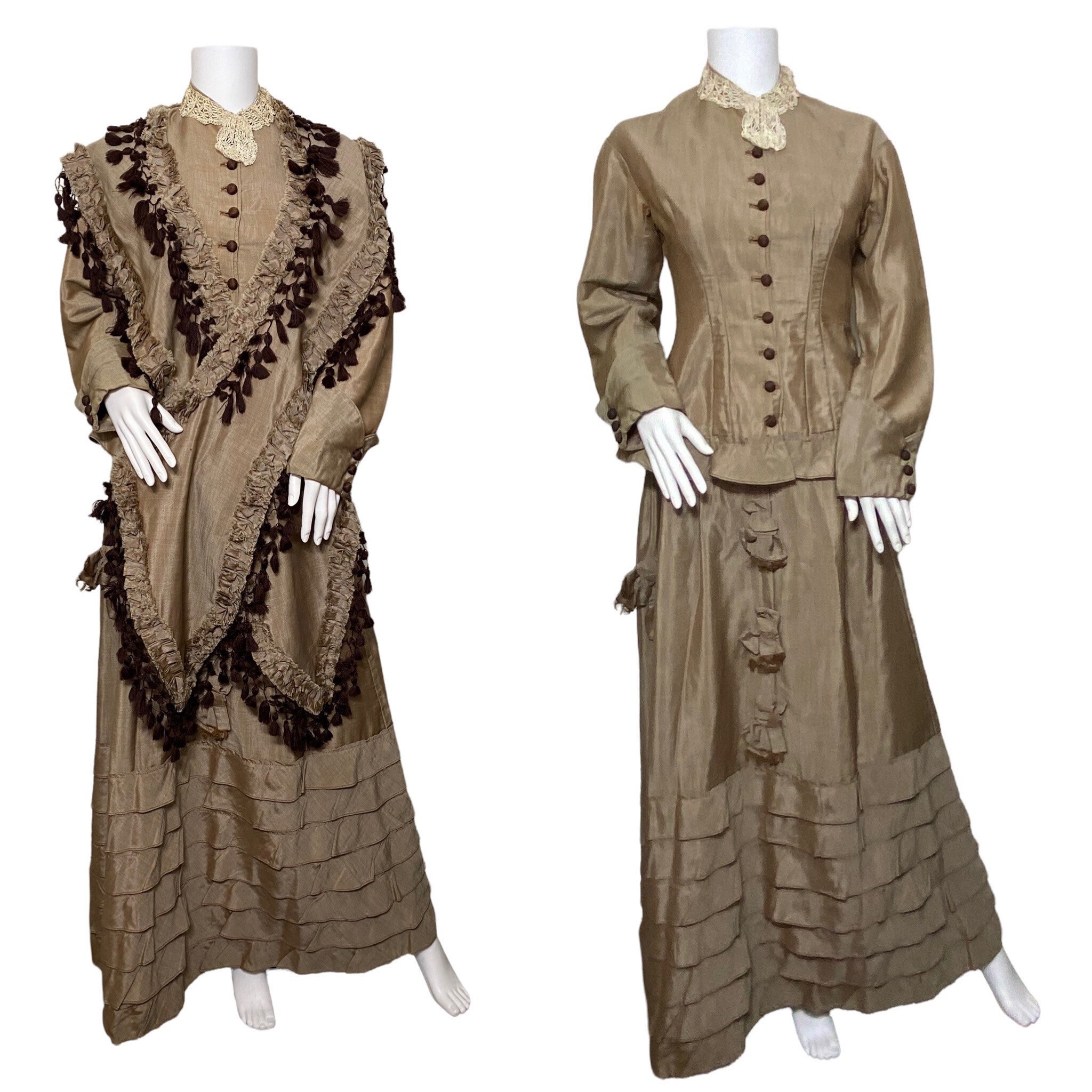 Victorian Wrapper Dress About 1870 Sewing Pattern 0919 Size India