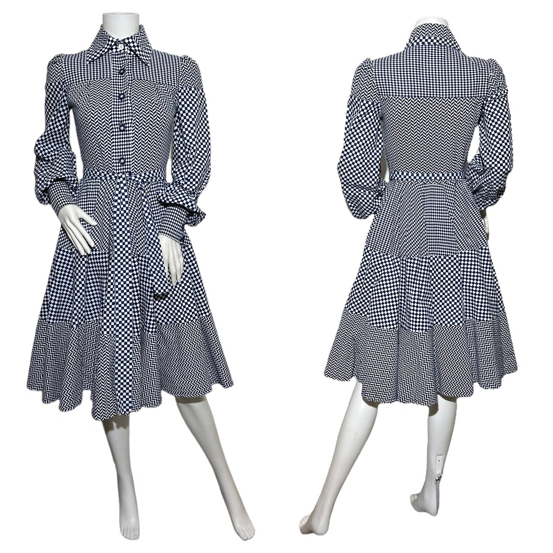 1973 Jean Varon Dress, Wild West Sweetheart - Etsy