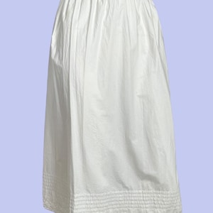 Antique white cotton petticoat