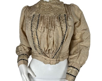 Edwardian cream blouse, bodice