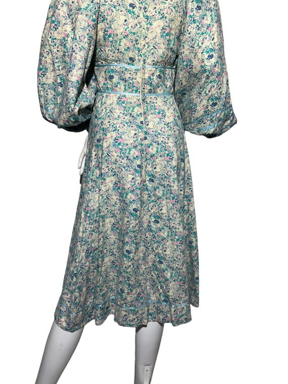 1970s Fine Feathers midi dress, Liberty fabric - image 3