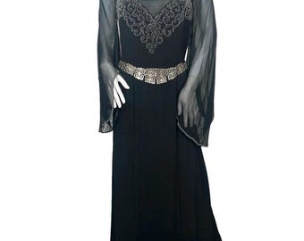 1930s evening dress wizard kimono sleeve