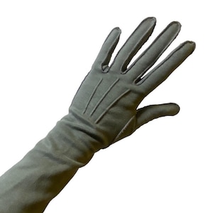 Grey 1940s gloves