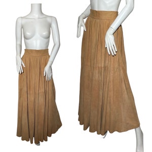 1950s Bonnie Cashin skirt in chamois leather