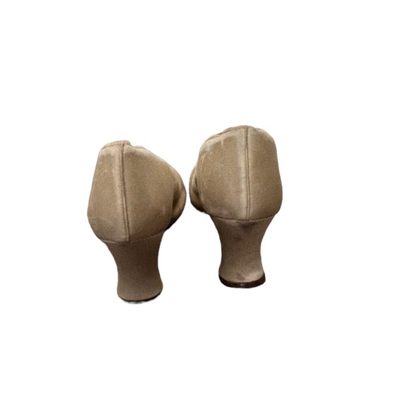 1920s wedding shoes by F for display Gem