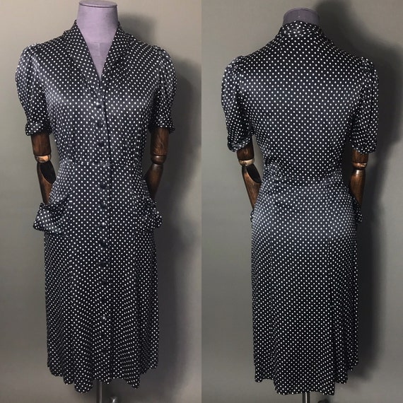1940s dress with Polka Dots