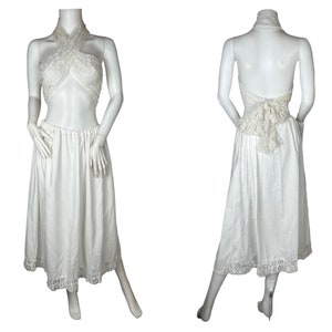 1910s petticoat with lace trim