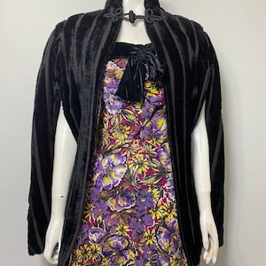 1930s cape, faux fur