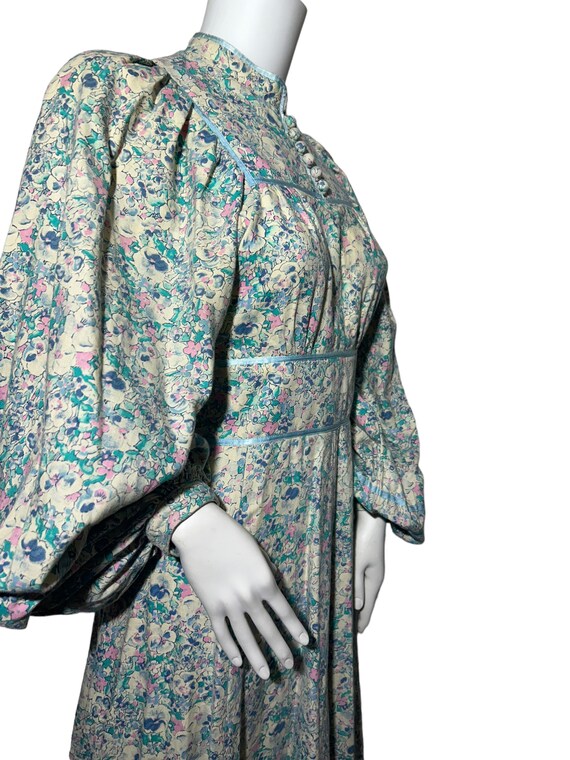 1970s Fine Feathers midi dress, Liberty fabric - image 7