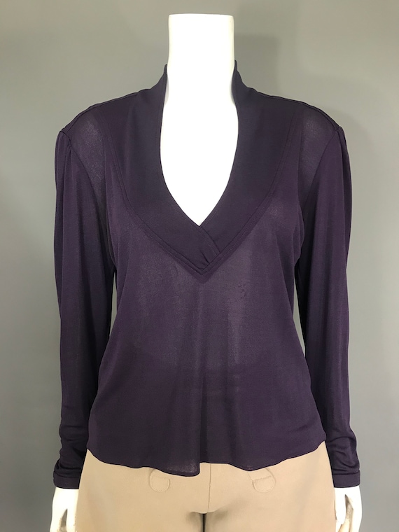 1970s Bill Gibb jersey blouse