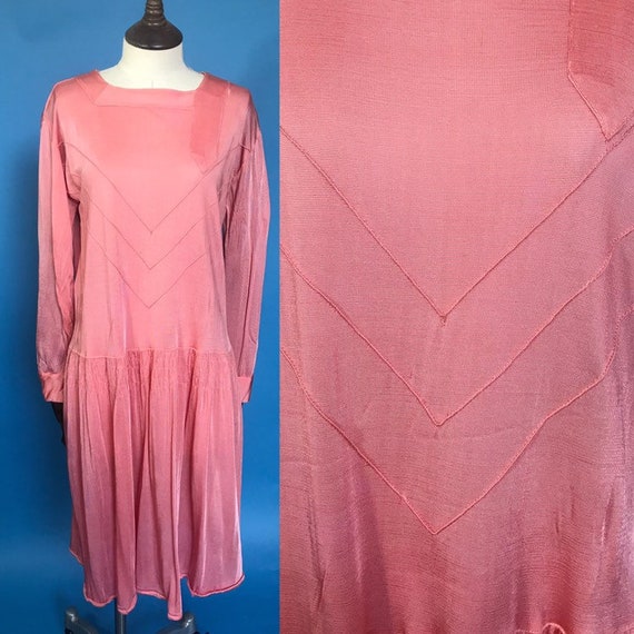 1920s day dress in rayon jersey