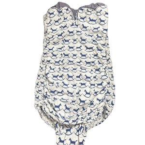 1950s novelty print Catalina swimsuit