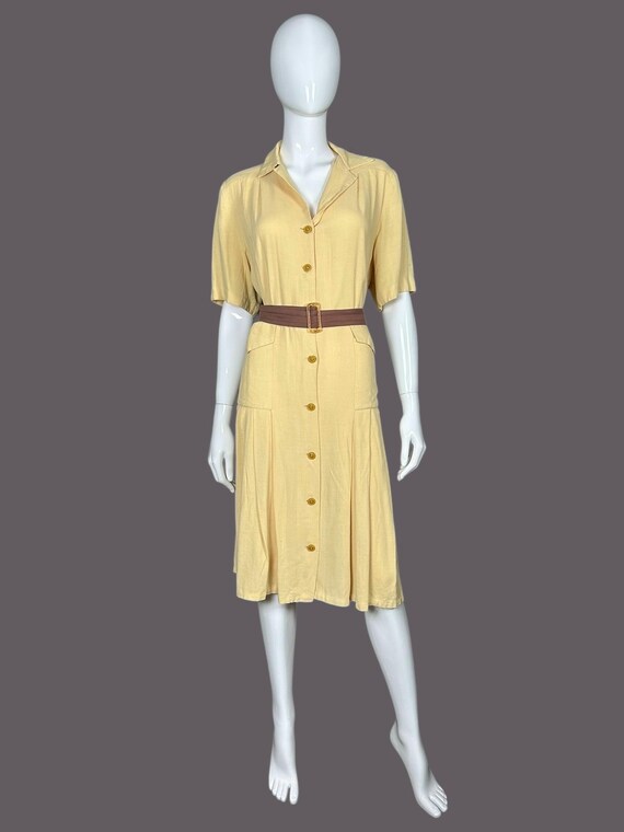 volup CC41 1940s yellow dress XL