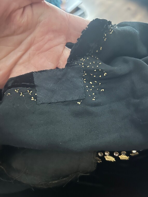1930s evening gown in silk velvet - Gem