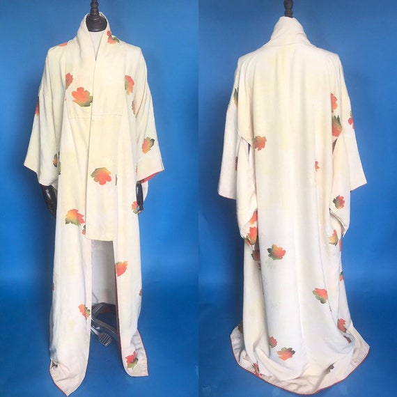 Vintage kimono, 1930s silk kimono