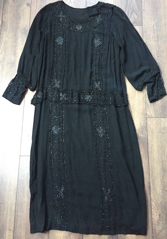 1920s beaded dress - 1920s evening dress