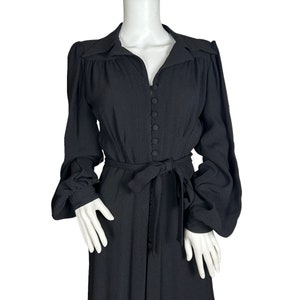 1970s Ossie Clark maxi dress, moss crepe