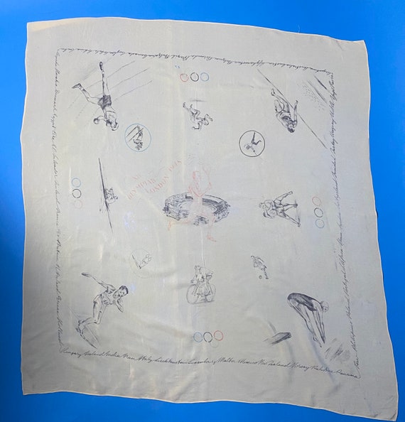 1948 London olympics souvenir scarf