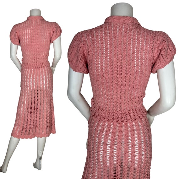 1930s crochet dress - image 3