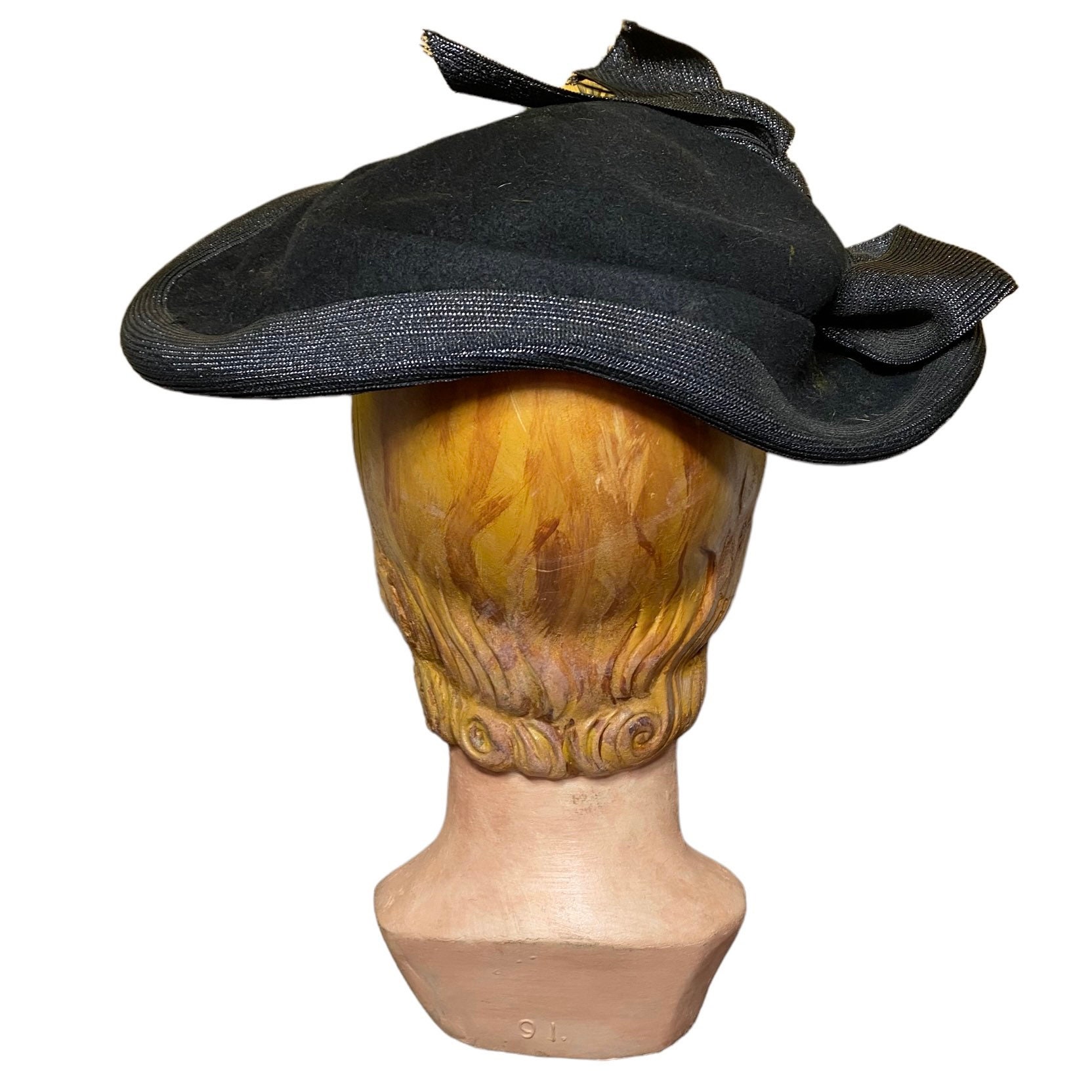 ジャケット Fay Feather cap with hook 1910s Hat With Feathers - Etsy