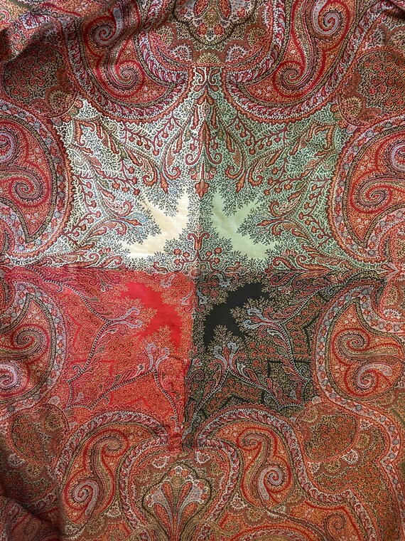 Victorian paisley shawl, as is