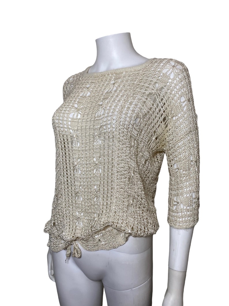 1920s / 30s crochet sweater image 1