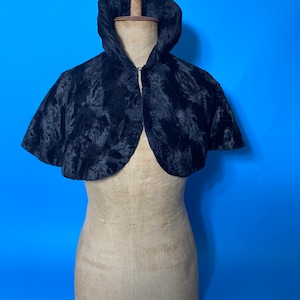Edwardian cape with stand up collar