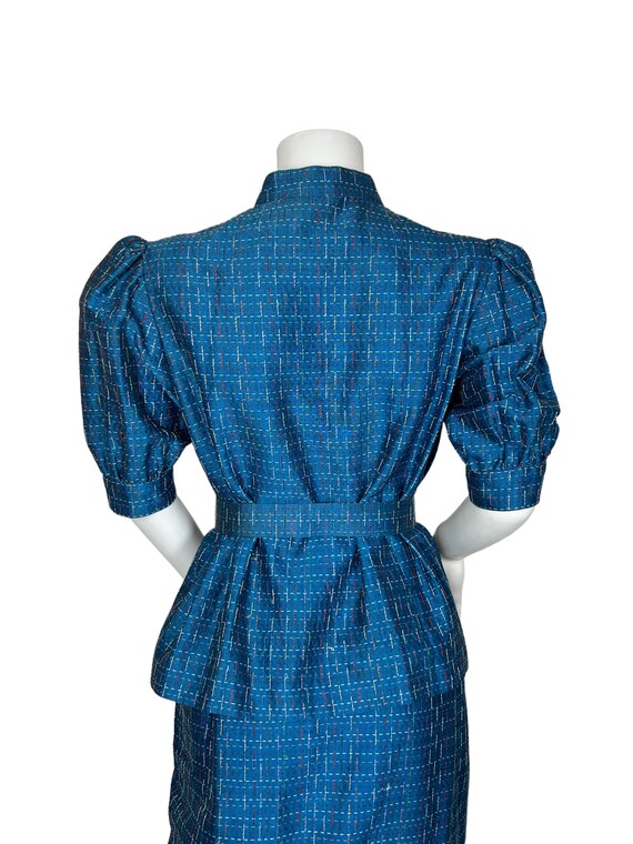 Early 1980s blue silk Bellville Sassoon skirt suit - image 5