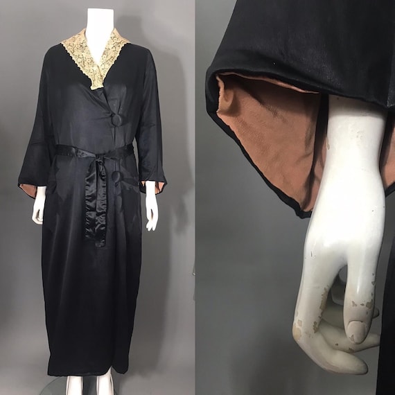 1910s 1920s robe, dressing gown