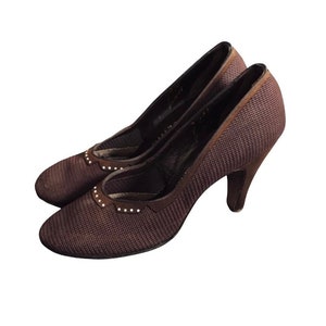 1940s shoes, mesh 40s pumps