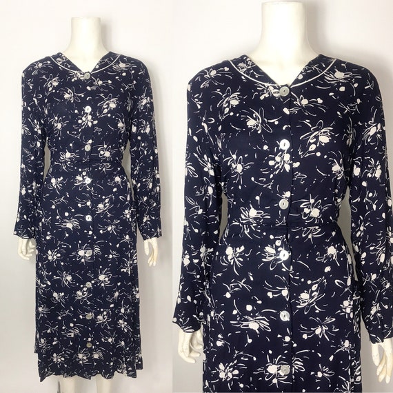 1950s shirtwaist dress with pockets