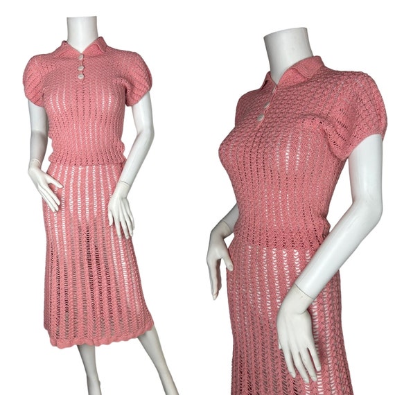1930s crochet dress - image 1