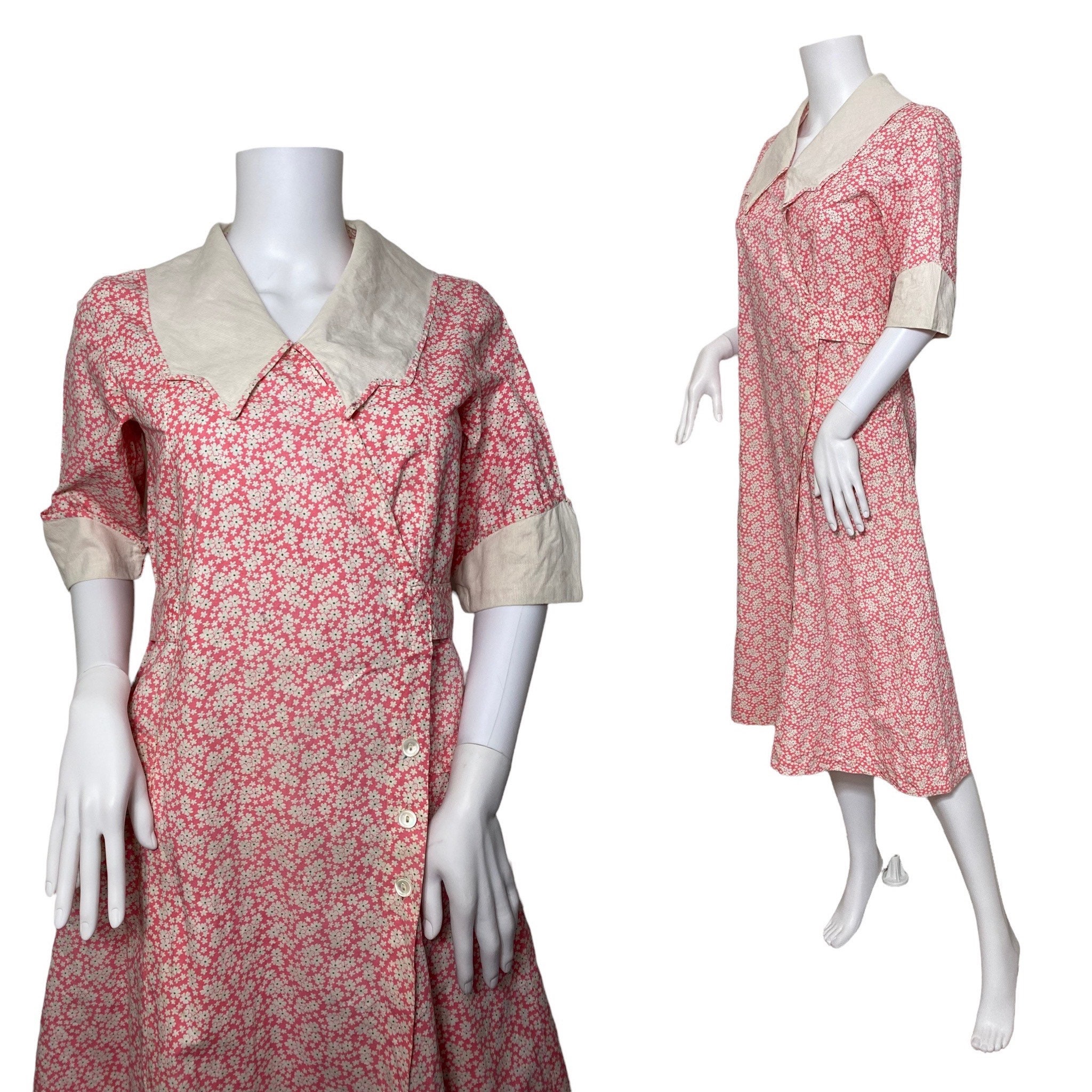1930s House Dress Wrap Dress - Etsy