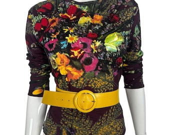 vintage Jean Paul Gaultier top z siateczki, elastyczny