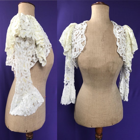1930s bolero in delicate tape lace