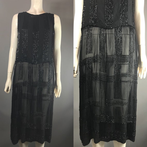 1920s beaded dress - flapper dress