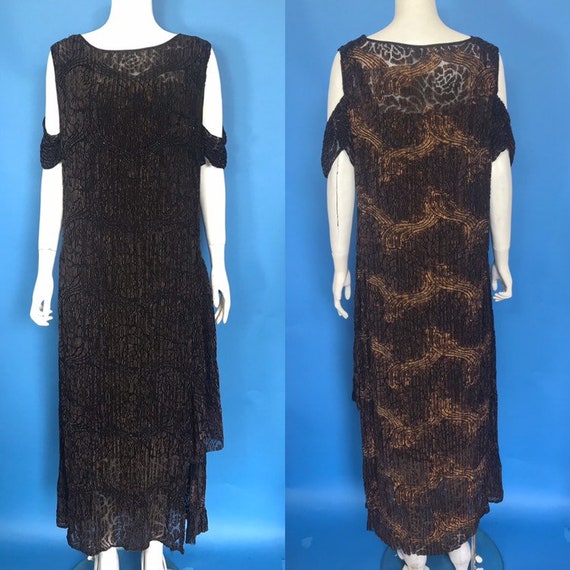 1920s evening dress with beading