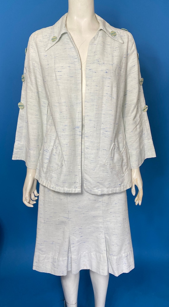 1930s linen suit