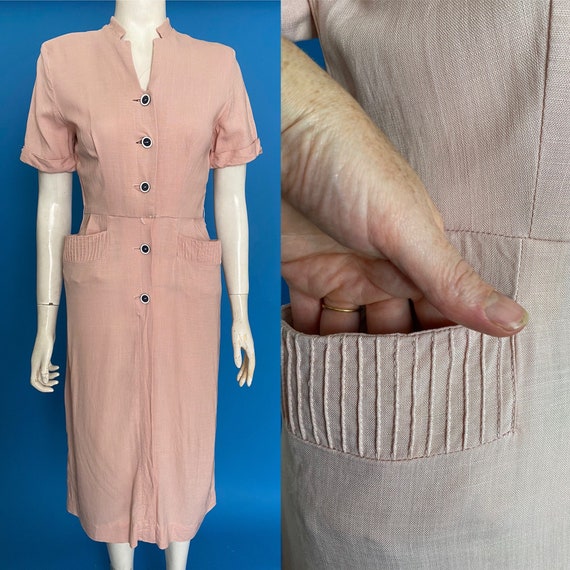 1940s shirtwaist dress